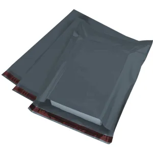 Poly Bags, 17" x 24" (432mm to 610mm), Grey Mailing Strong Self Seal Bag