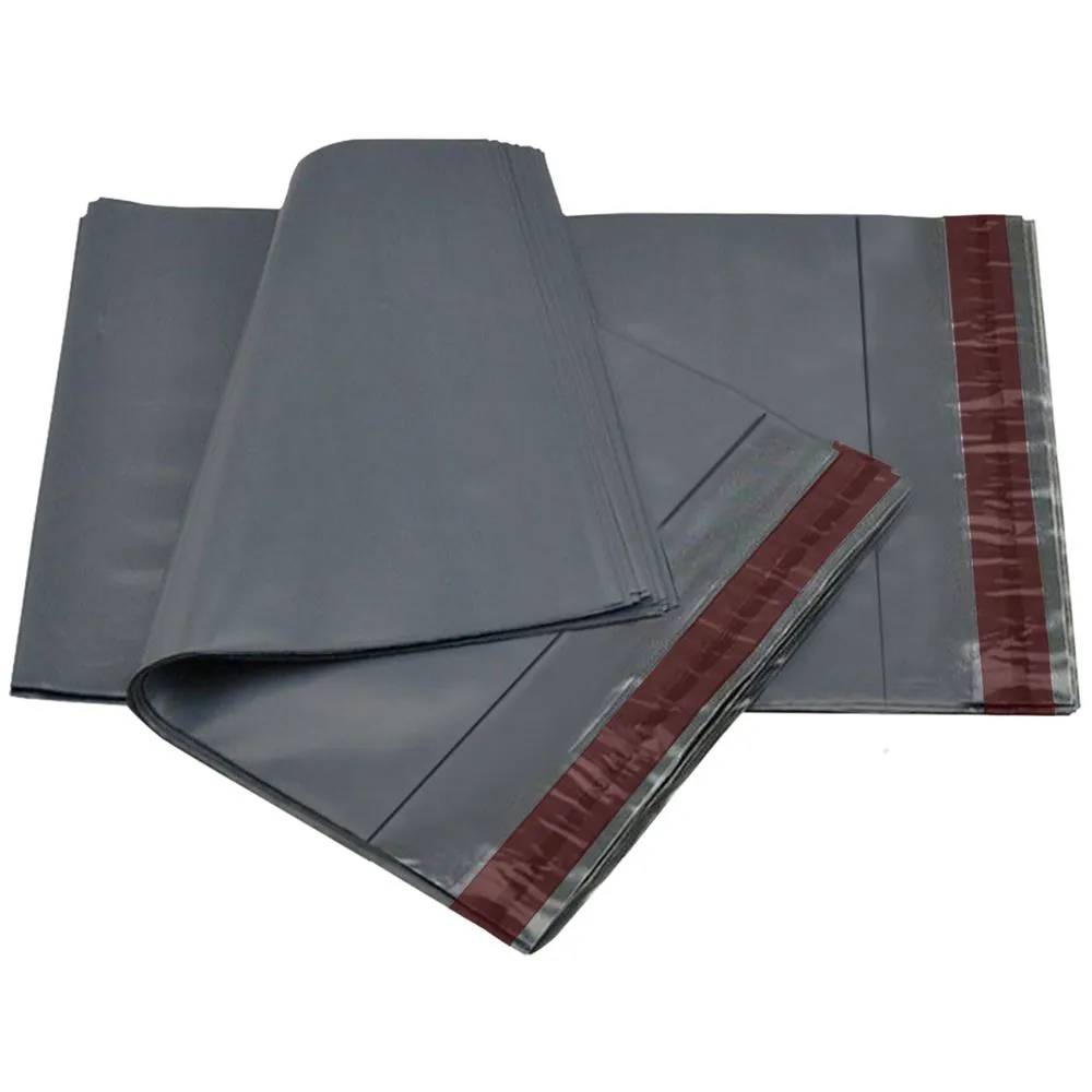 Poly Bags, 17" x 24" (432mm to 610mm), Grey Mailing Strong Self Seal Bag