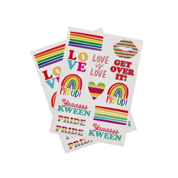 Pride Temporary Tattoos Pack of 2