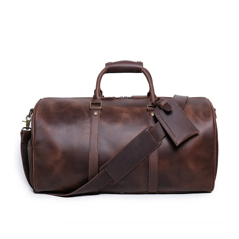 Rustic Roamer Crazy Horse Leather Duffle Bag