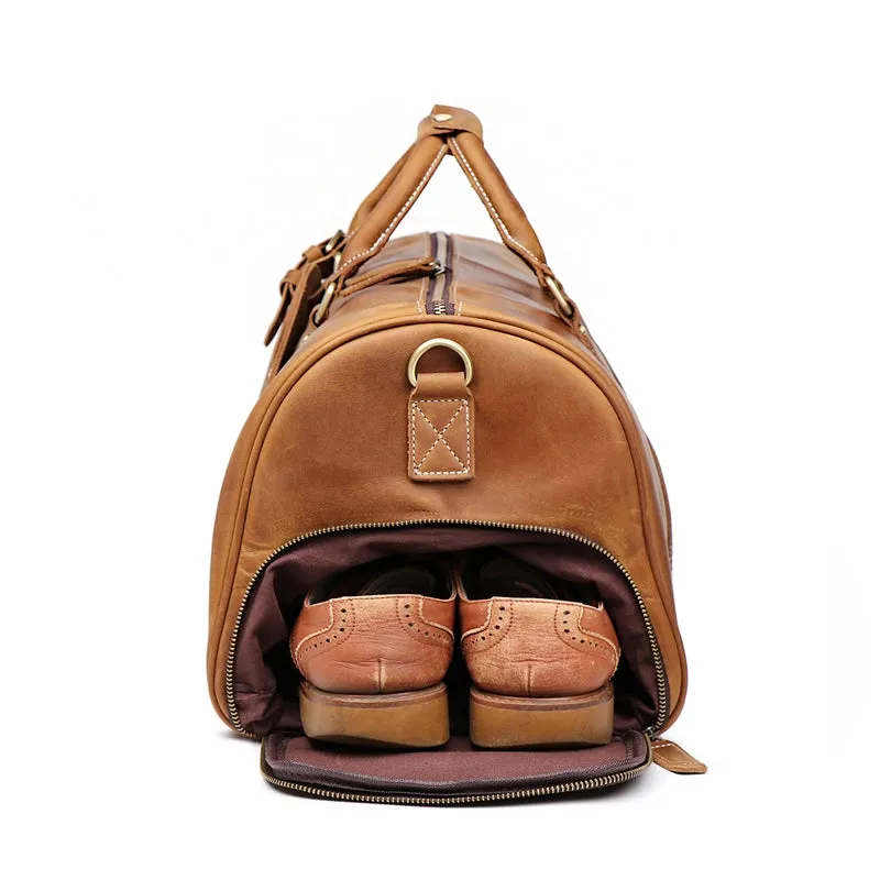 Rustic Roamer Crazy Horse Leather Duffle Bag