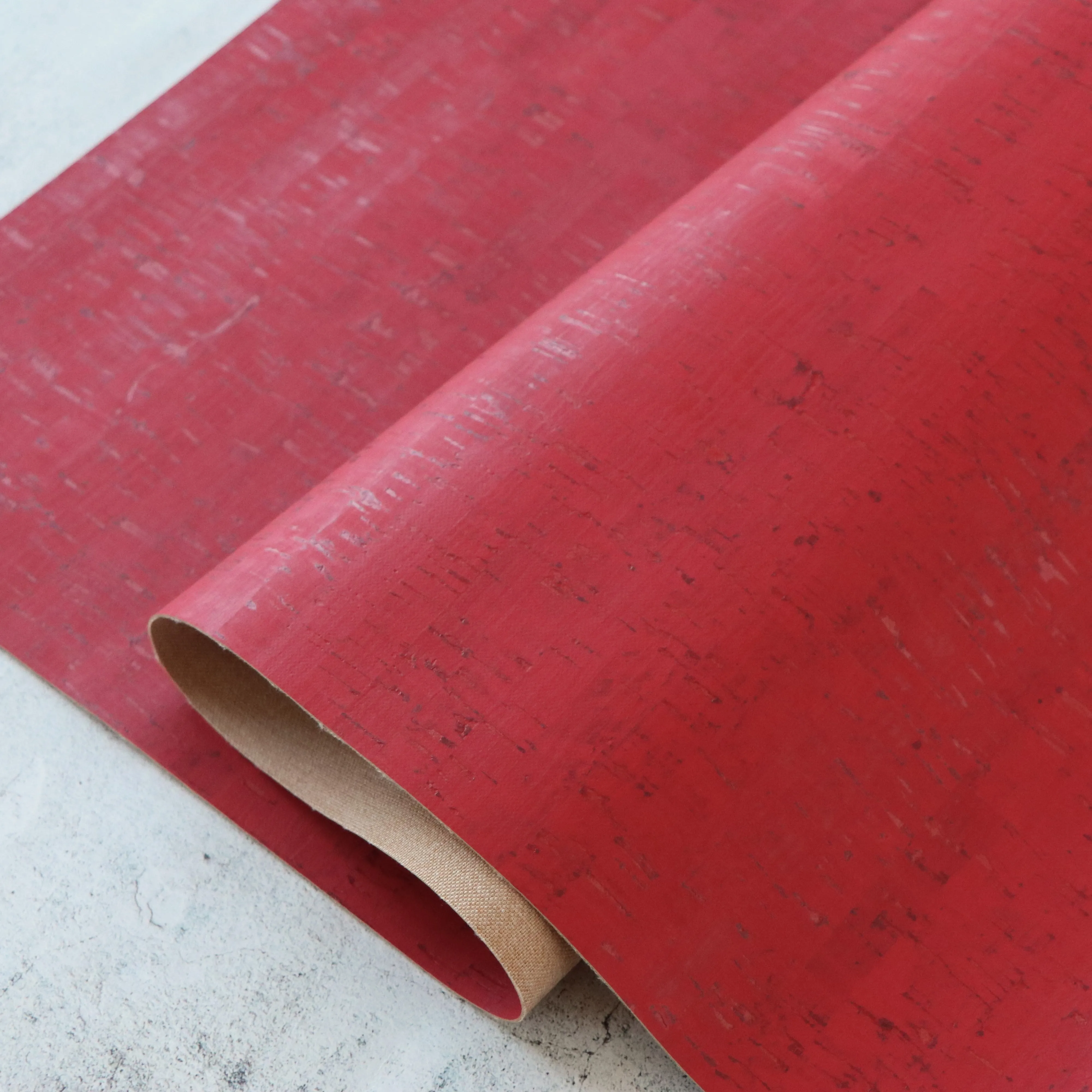 Rustic Ruby Cork Fabric