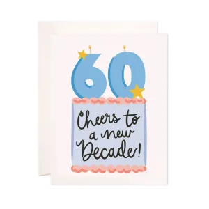 Sixty Cake Greeting Card