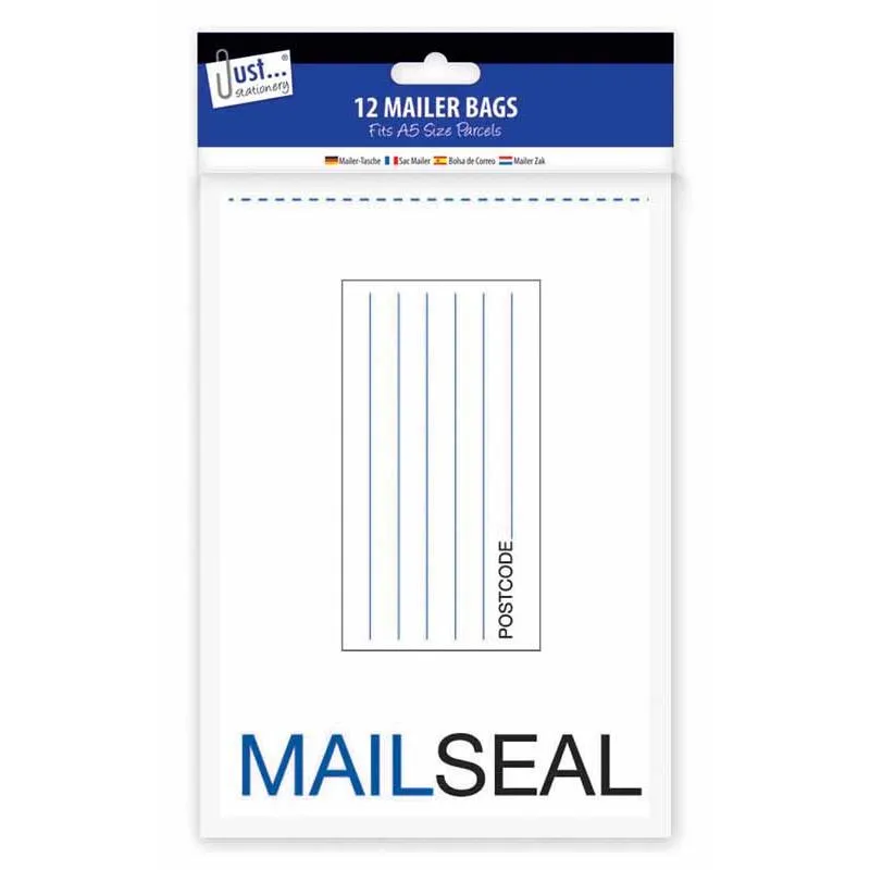 Small Mailer Bags - 12 Pack A5 Size Mailing Envelopes