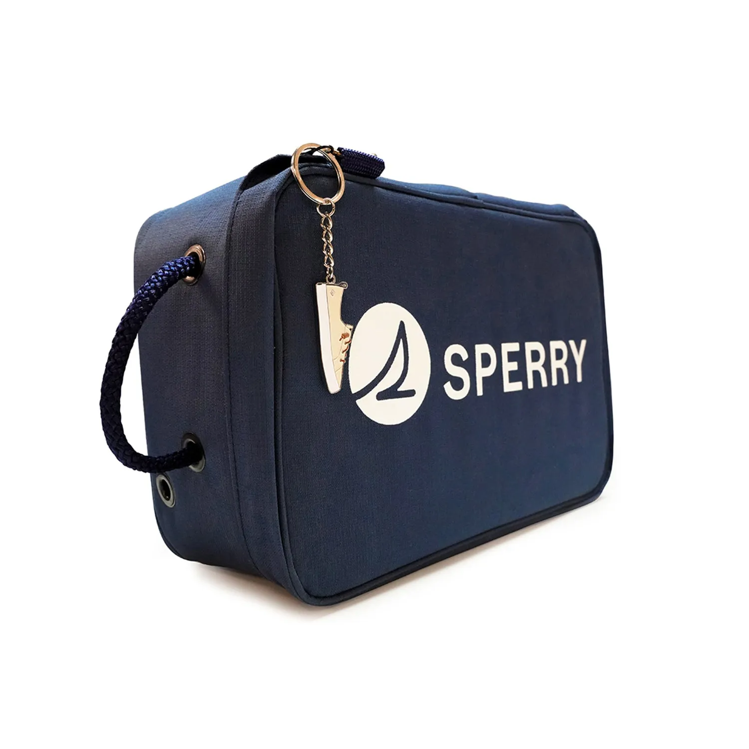 Sperry Crest Vibe Sneaker Enamel Keychain -Oat