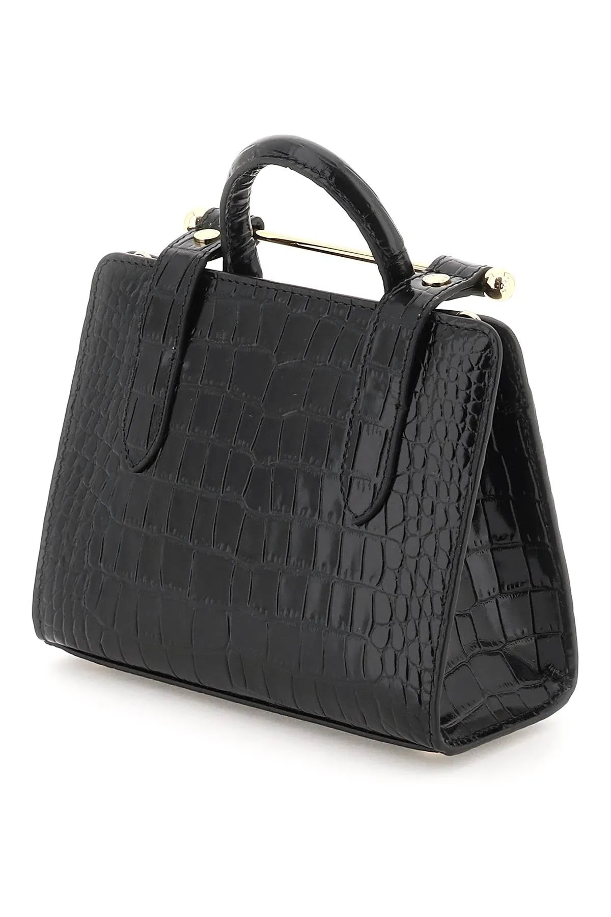 Strathberry 'nano tote' croco-embossed leather bag