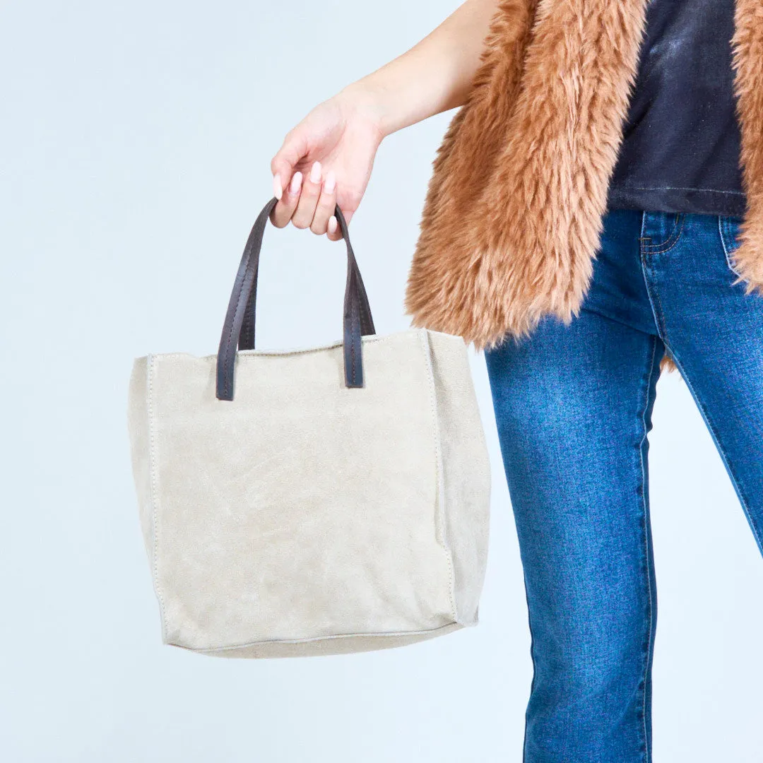 Stylish suede tote bags wholesale