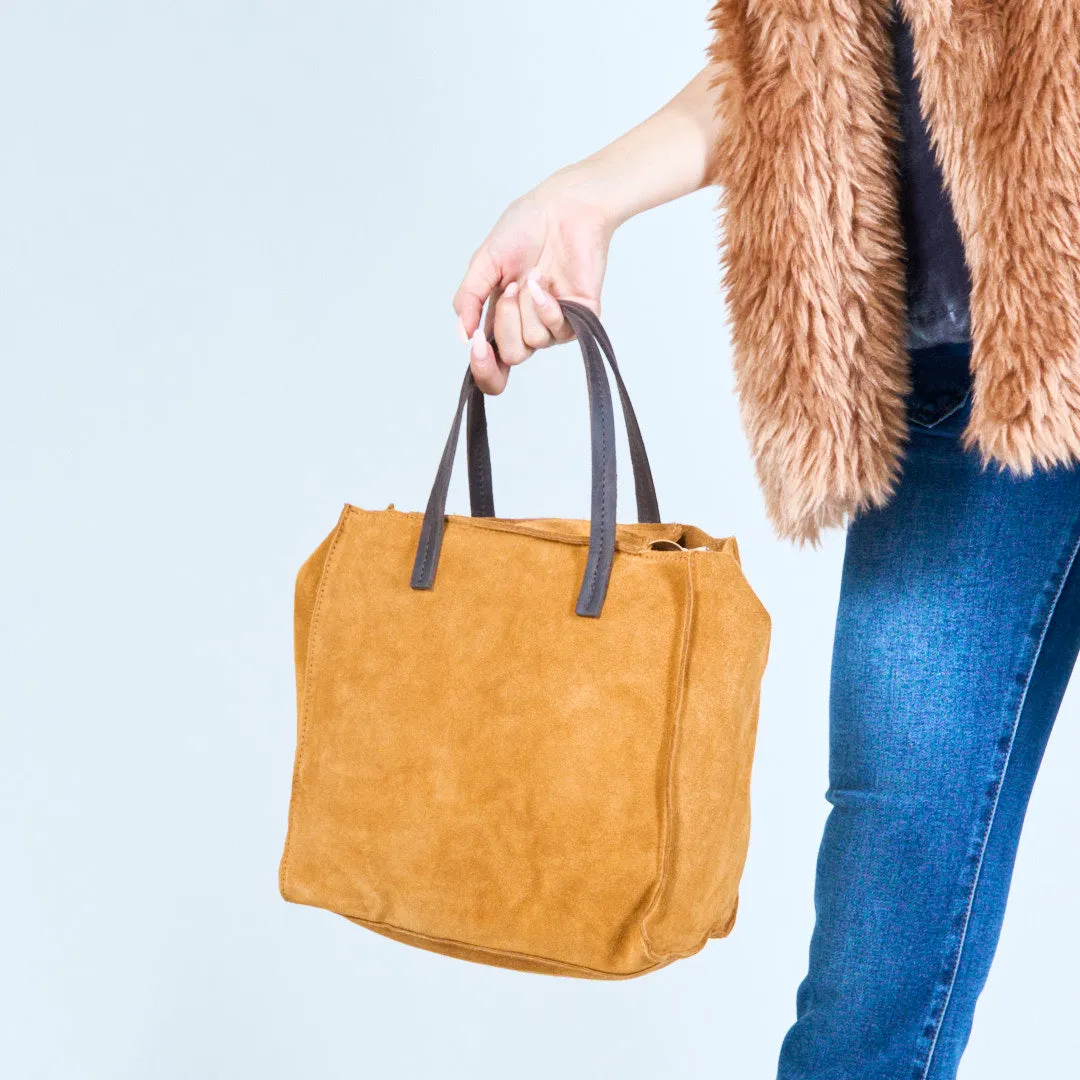 Stylish suede tote bags wholesale