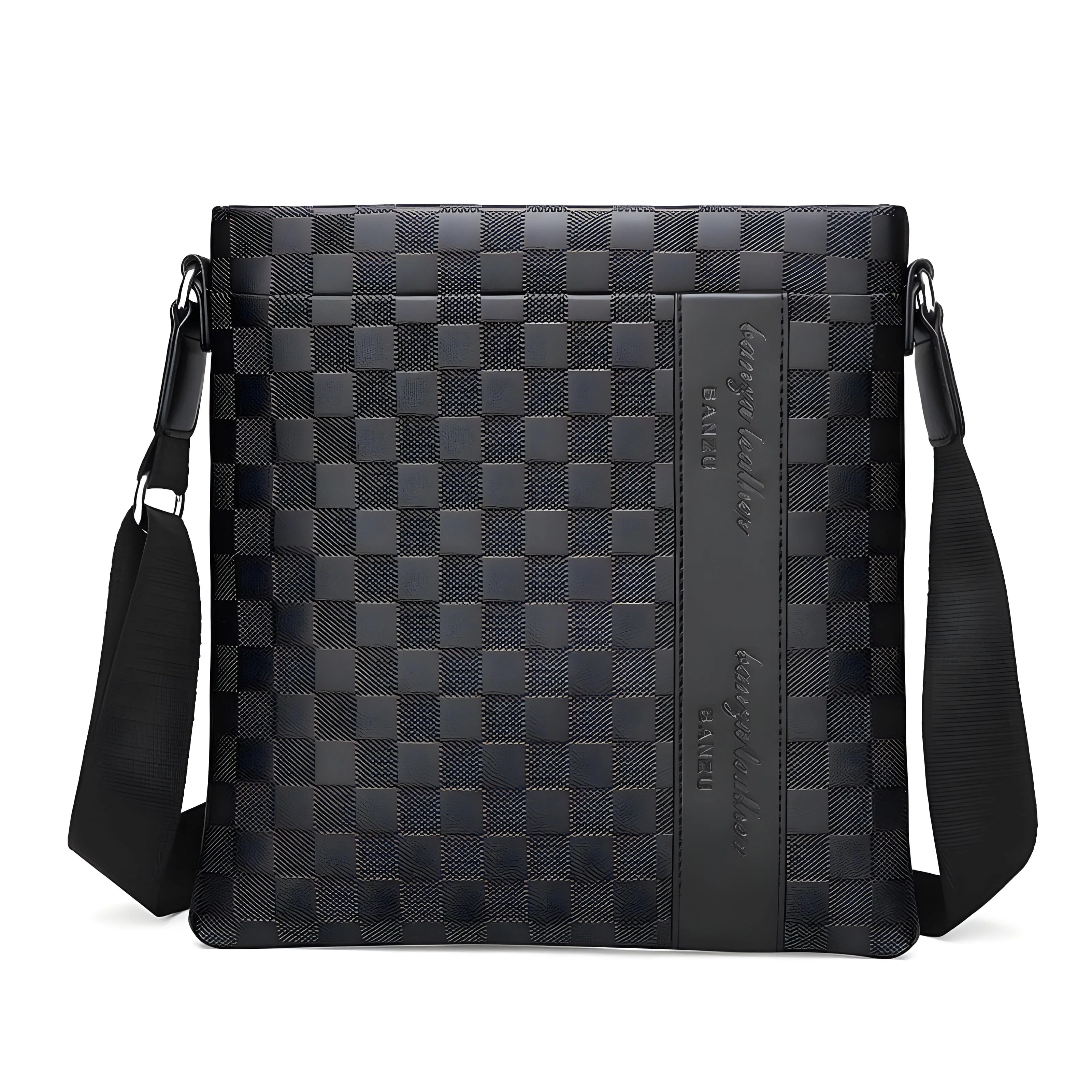 The Marcel Messenger Shoulder Bag - Black