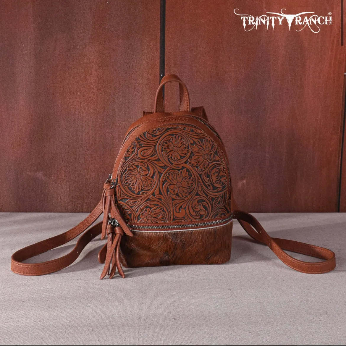 Trinity Ranch Hair-On Cowhide Collection Mini Backpack