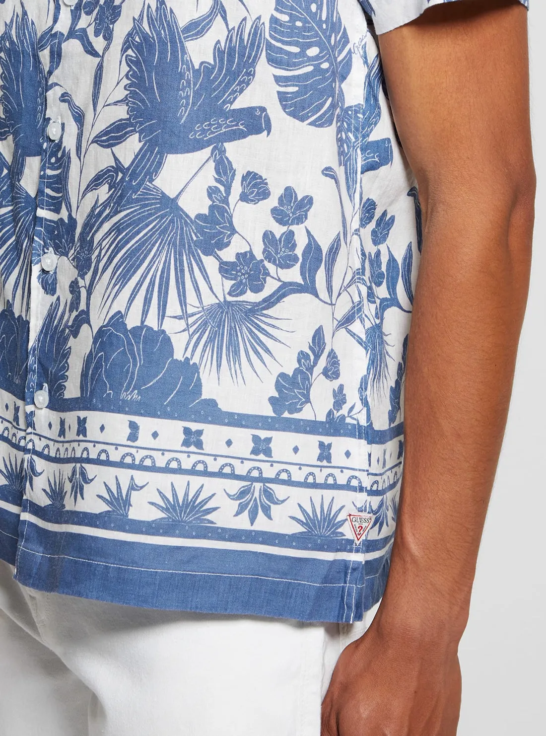 Tropical Print Island Short Sleeve Shirt