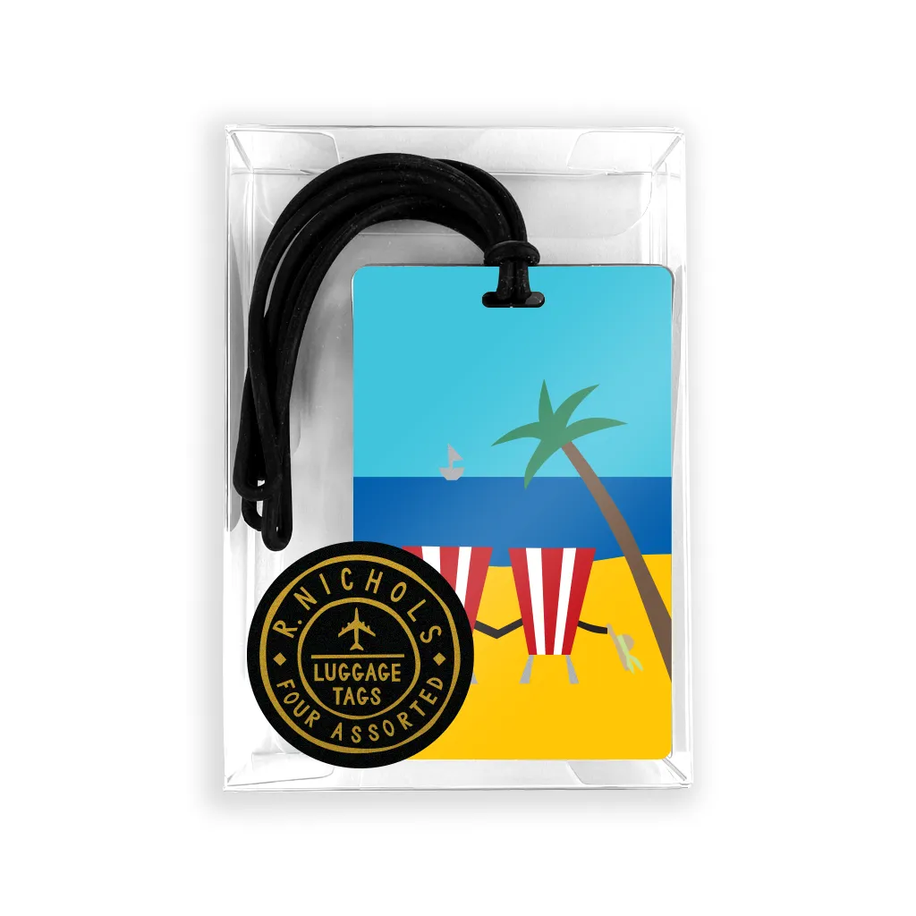 Tropical Vacation Luggage Tag Set