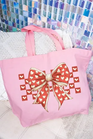 Vintage Valentine Canvas Jumbo Tote