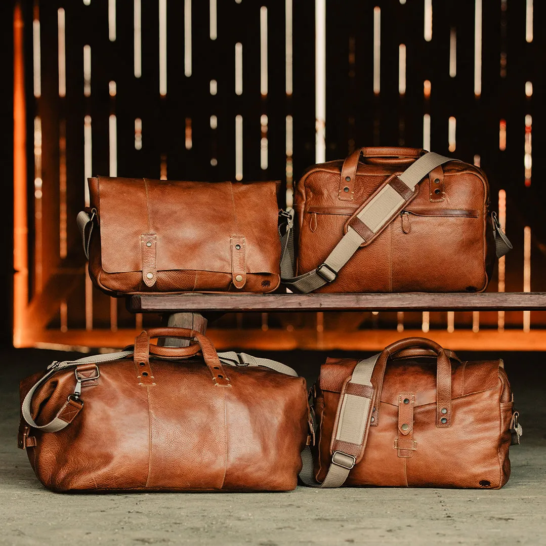 Walker Leather Weekend Bag | Rustic Tan