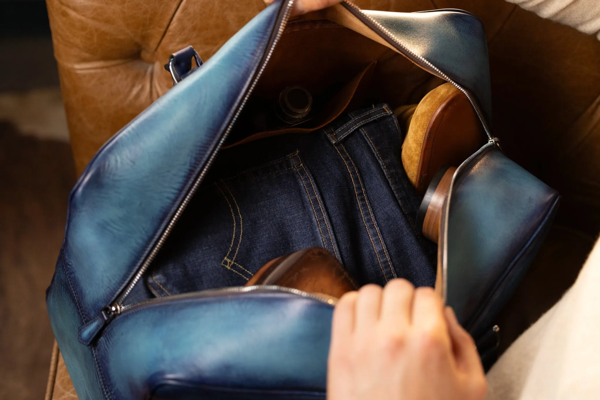 Weekender Bag - Patina Blue