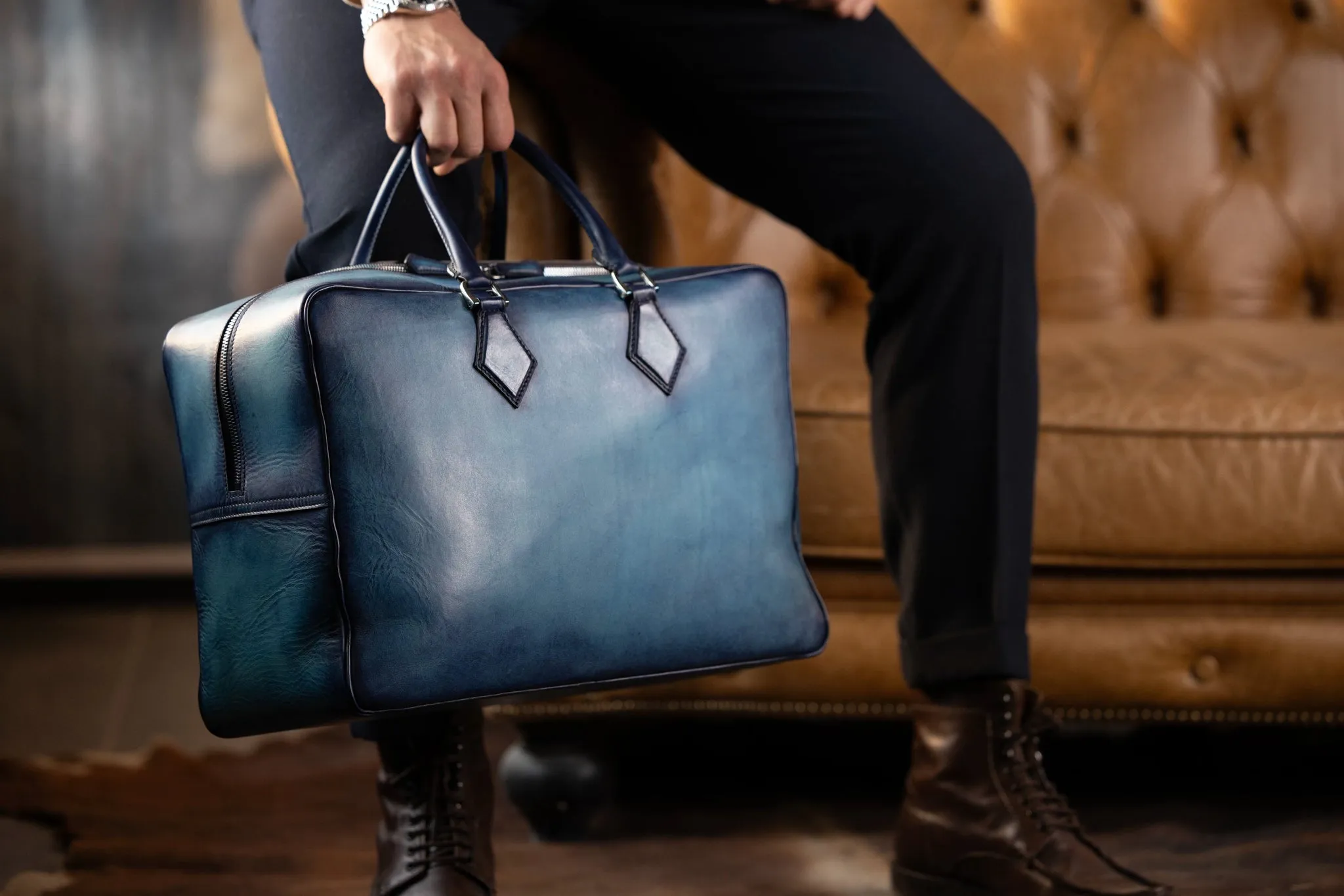 Weekender Bag - Patina Blue