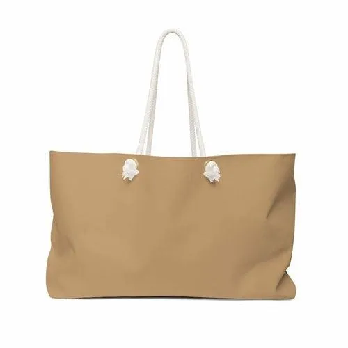 Weekender Tote Bag,  Light Brown