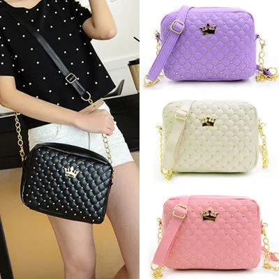 Women Bag Fashion Women Messenger Bags Rivet Chain Shoulder Bag High Quality PU Leather Crossbody