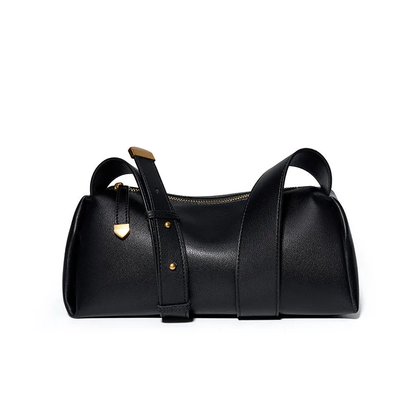 Women Soft Cowhide Minimalist Casual Shoulder Bag