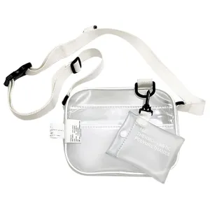 Women's Casual Recycled PVC Transparent Stadium Approved Crossbody Bag